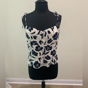 Old Navy Blue & White Floral Cami — NWOT